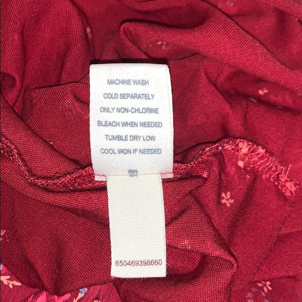 mudd red flowered tank top - Picture 6 of 7
